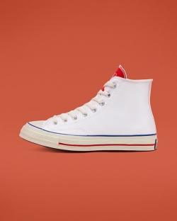 Converse Varsity Remix Chuck 70 Erkek Uzun Ayakkabı Beyaz/Kırmızı | 3875249-Türkiye